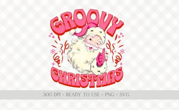 Download Groovy Christmas SVG, Retro Santa Claus - Groovy christmas svg Collection