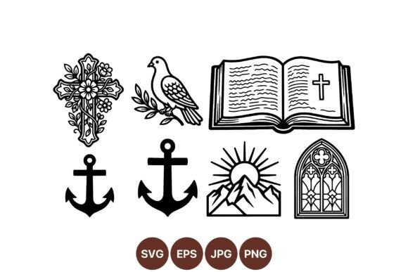 Download Religious Symbol SVG Clipart Set - Religious symbol svg Collection