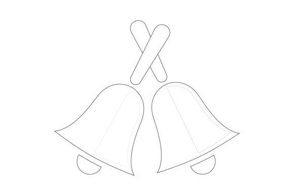 Download Christmas Outline Bell Svg Illustration - Premium Resources