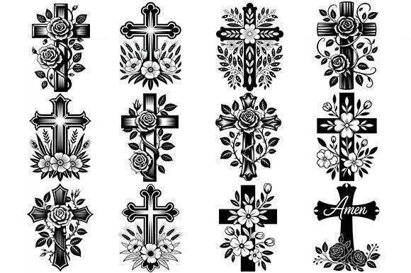 Download Christian Floral Cross SVG Bundle - Cross svg bundle Collection