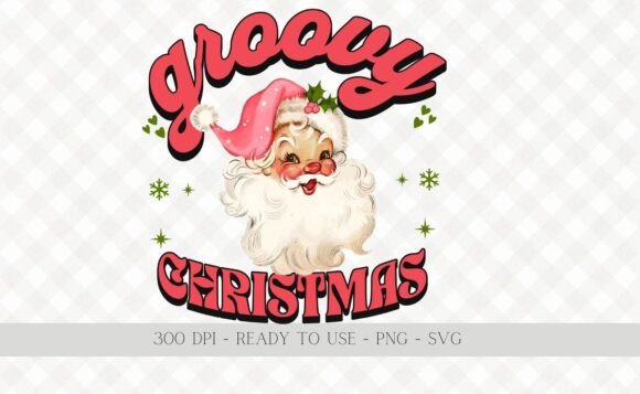 Download Retro Santa Claus Groovy Christmas SVG - Groovy christmas svg Collection