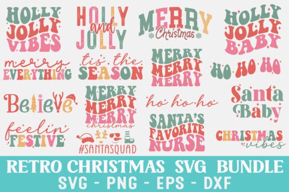 Download Retro Christmas SVG Groovy Christmas SVG - Groovy christmas svg Collection