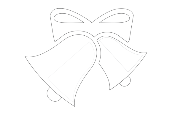 Download Christmas Outline Bell Svg Illustration - Premium Resources
