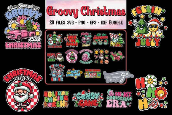 Download Groovy Christmas SVG Bundle - Groovy christmas svg Collection