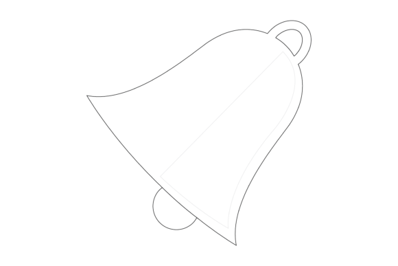 Download Christmas Outline Bell Svg Illustration - Premium Resources