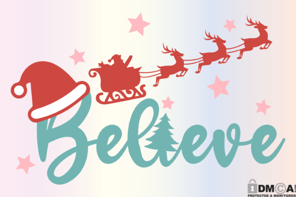Download Believe Svg, Retro Christmas Svg Png - Retro christmas svg Collection