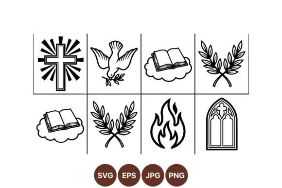 Download Religious Symbol SVG Clipart Set - Religious symbol svg Collection